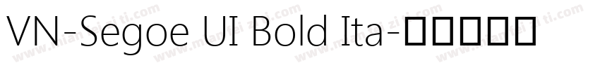 VN-Segoe UI Bold Ita字体转换